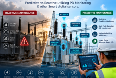 Predictive substation maintenance using Partial Discharge monitoring for GIS, transformers and HV cables